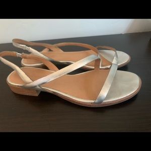 Madewell Silver Strappy Sandals